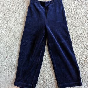 Talbot Kids Stretch Velvet/Velour Navy Blue Pants Size 4
